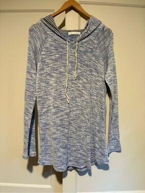 Chris & Carol Blue Lightweight Hooded Sweatshirt